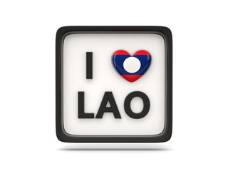 I love laos sign