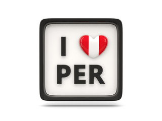 I love peru sign