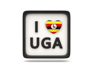 I love uganda sign