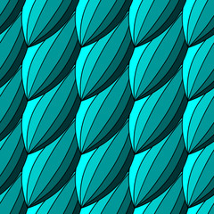 Obraz premium Vegetable seamless pattern of leaves