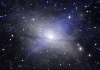 galaxy in a free space