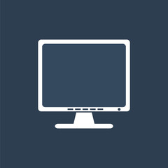 Computer screen icon. Monitor icon