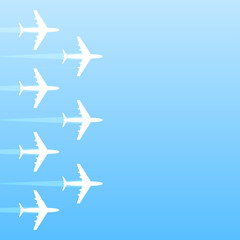 Air transport gradient background