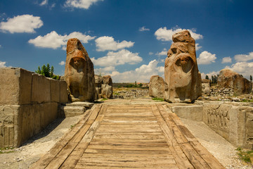 Ruins of ancient city Hattusha: the Hittite Capital, Turkey - 95366261