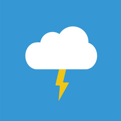 Storm cloud icon. Weather forecast icon.