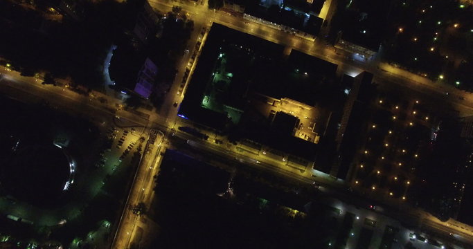 Samara night aerial view