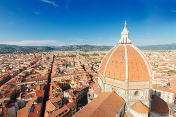 Fototapeta na wymiar cathedral church Santa Maria del Fiore, Florence, Italy