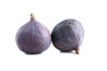 Fresh figs isolated on a white