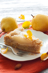 Piece of pear pie