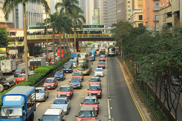 Obraz premium Hong Kong city life