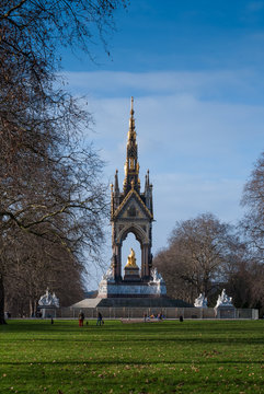 Albert Memorial in Hyde Park, London, England