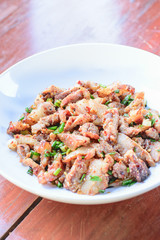Charcoal boiled pork neck