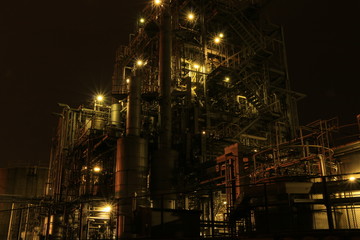 Fototapeta na wymiar 川崎工業地帯夜景