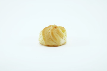 Eclair on white background