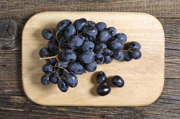 Ripe dark grapes