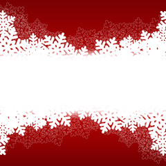 red snowflake background