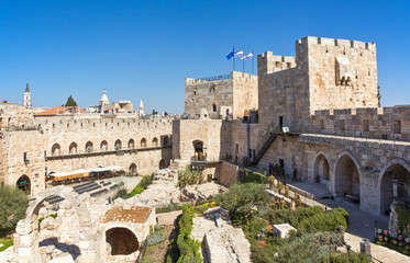 Fototapeta na wymiar Israel, Jerusalem, the Citadel and the Tower of David