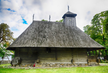 The old church,village museum,Bucharest,Romania,Europe.HDR image