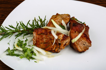Grilled pork