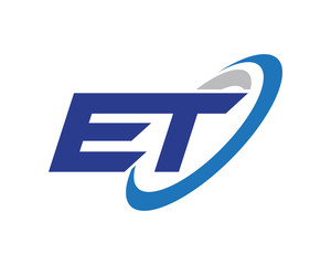 ET Letter Swoosh Media Technology Logo