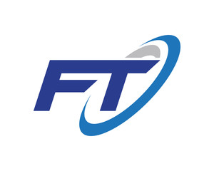 FT Letter Swoosh Media Technology Logo