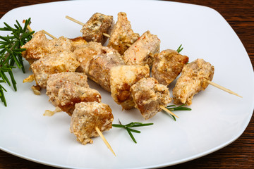 Chicken skewers