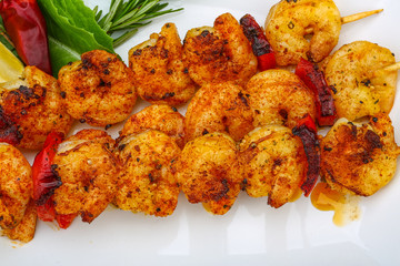 Prawn skewer