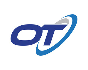 OT Letter Swoosh Media Technology Logo