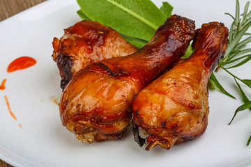 Roasted chicken legs