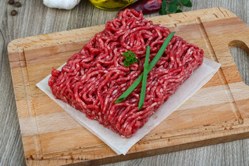 Minced beef meat