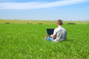 Man with the laptop