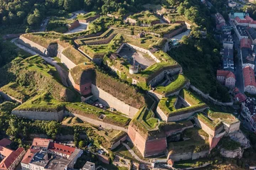 Cercles muraux Travaux détablissement aerial view of the  historic fortress in Klodzko city
