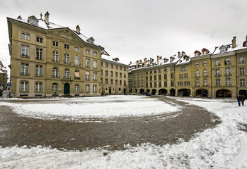 Fototapeta na wymiar Münsterplatz in Bern