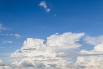 Beautiful of clouds in the blue sky