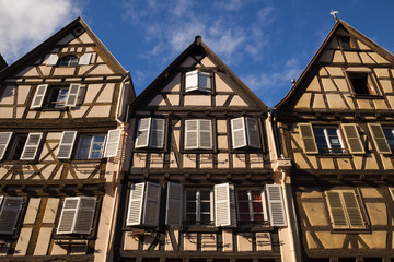 Fototapeta premium Typical Alsace traditional houses in Colmar, France