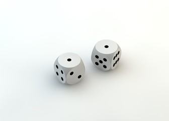 Fail. White dice. Failure. Defeat. 
