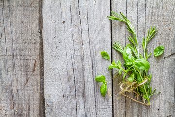 Selection of herbs and spices