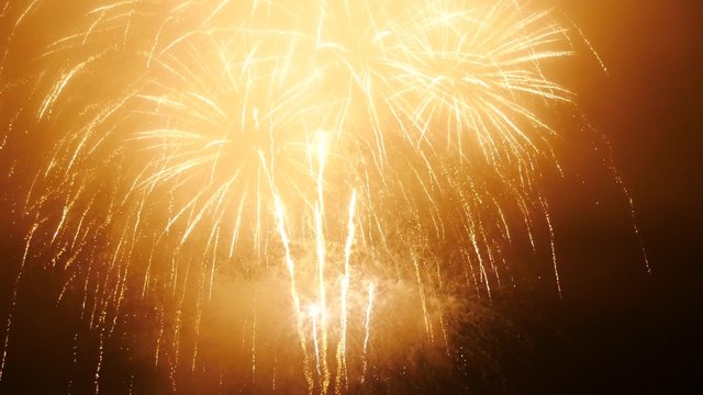Fireworks Display in Aberdeen, Scotland UK
