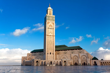 Fototapeta premium Hassan II Mosque in Casablanca, Morocco