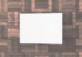 Magazin Cover Vorlage geschlossen auf Holz