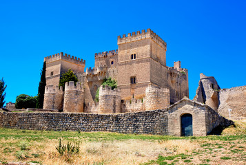 Fototapeta na wymiar Castle of Ampudia, Palencia province, Castile and Leon, Spain