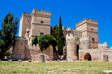 Castle of Ampudia, Palencia province, Castile and Leon, Spain - 95391264
