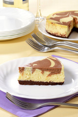 chocolate swirl cheesecake