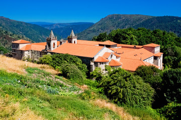 Fototapeta na wymiar Santo Estevo Monastery. Galicia, Spain.