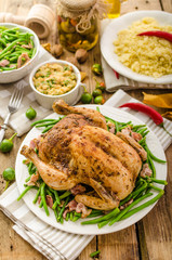 Feasting - Baked chicken stuffed