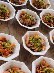 apperizer dish from pork head