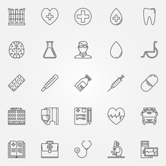 Medical icons set