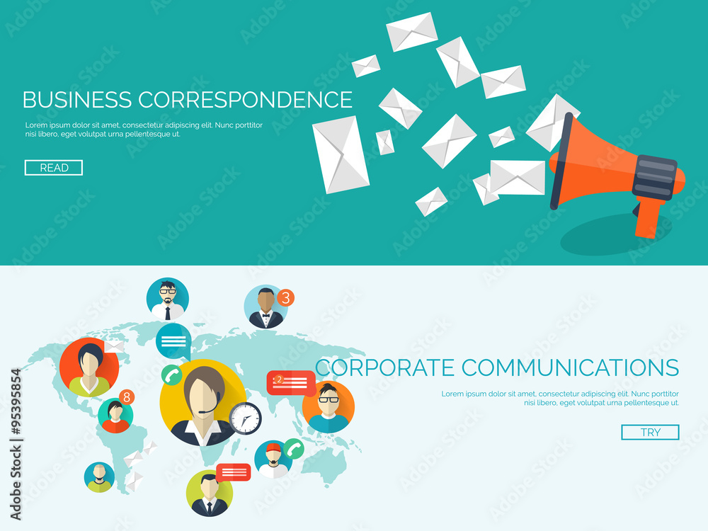 Fototapete vector illustration. global communication. social network ,chatting. emailing and sms. web calls. in
