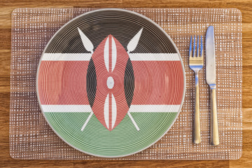 Dinner plate for Kenya