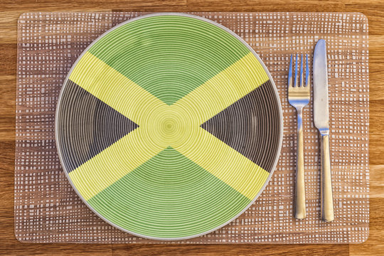 Dinner plate for Jamaica